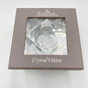 Rosenthal Crystal Votive Candle Holder Clear Glass‎ Square Boxed Decor